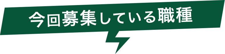 今回募集している職種